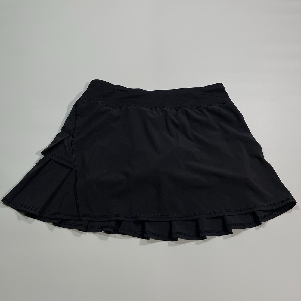 Lululemon Skirt Women 6 Black Run Pace Setter Pleated Luxtreme Swift Tennis Golf
